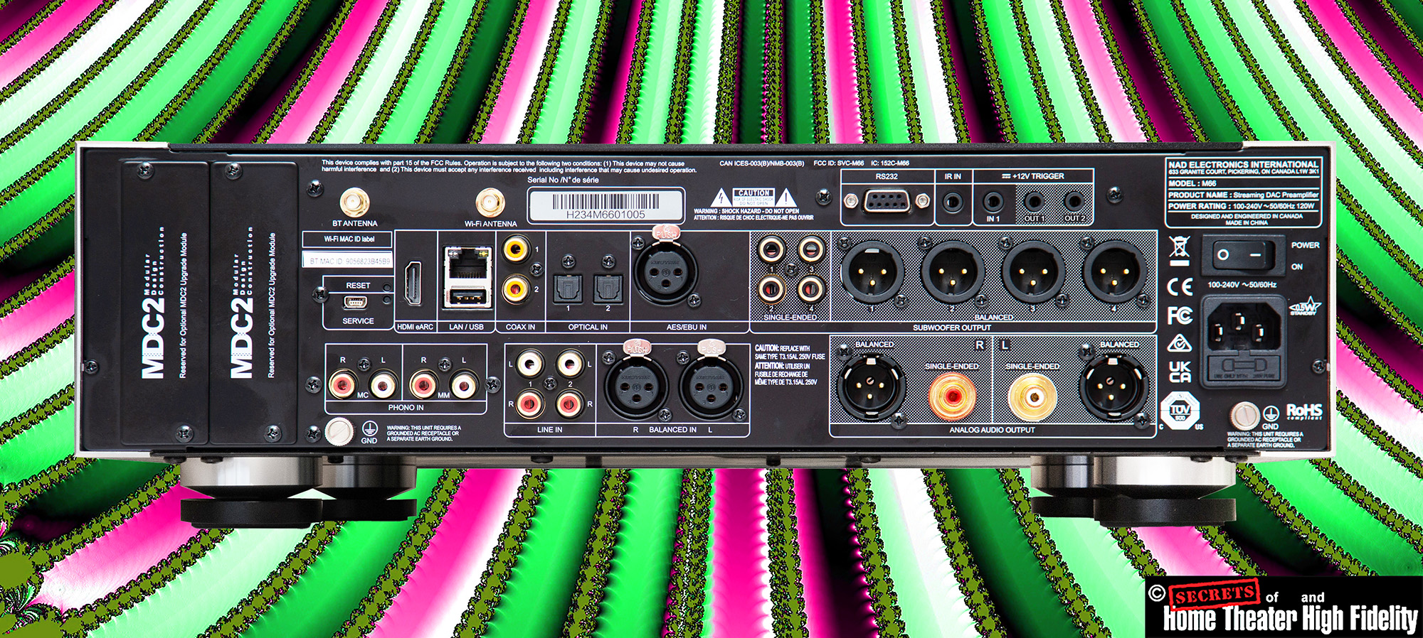 NAD Masters M66 Streaming Preamplifier Rear Panel View.jpg